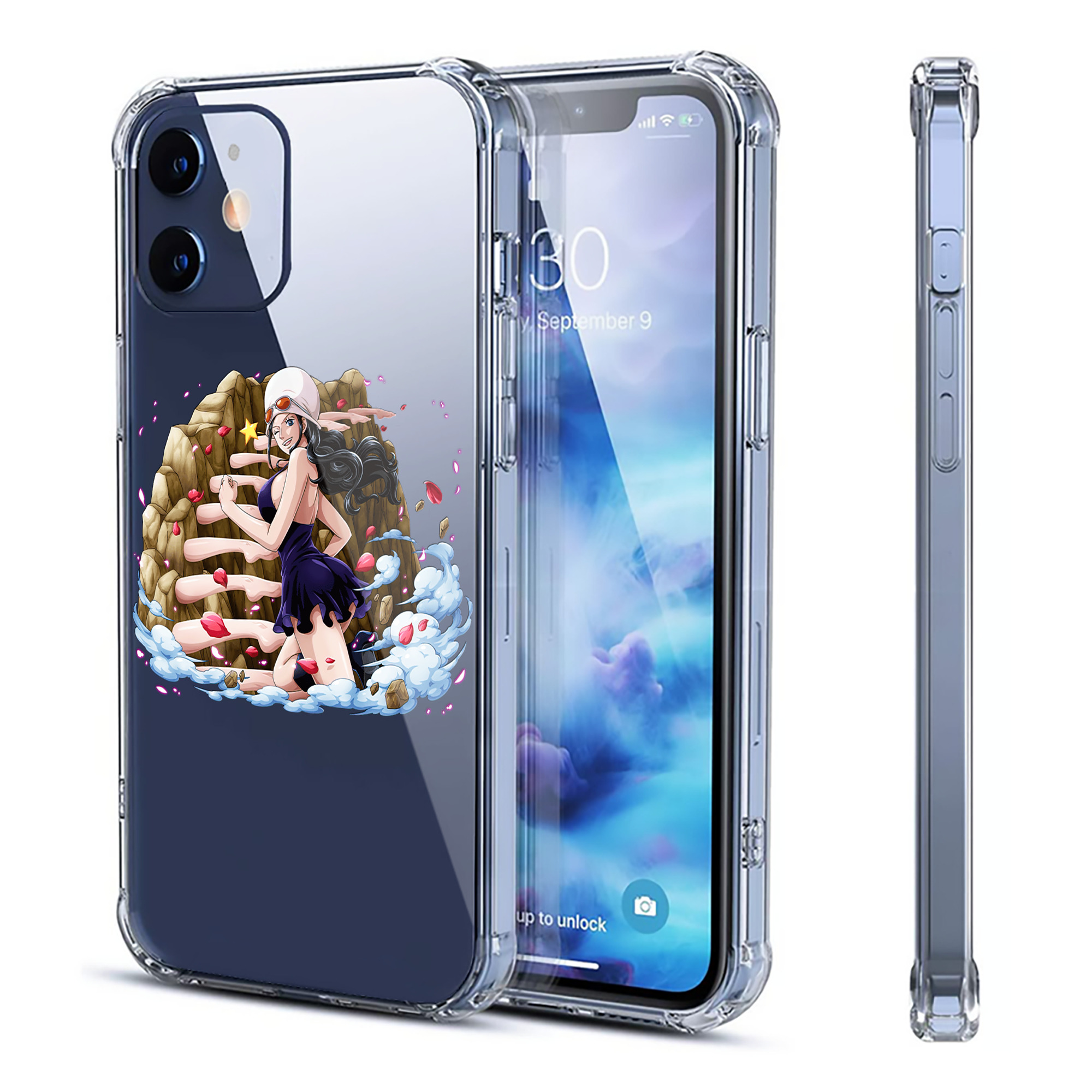 （画像用） ワンピース ニコ・ロビン ONE PIECE Nico Robin 【iPhone 12シリーズ対応】透明スマホケース（クリアソフトケース）